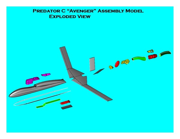 3d model predator c avenger - Predator C Avenger -3dm.zip, 3ds.zip, dwg.zip by RodgerSaintJohn